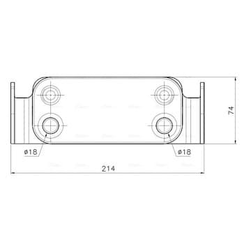 Oil cooler, engine oil