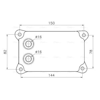 Oil cooler, engine oil