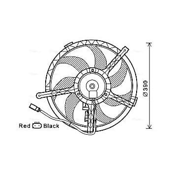 Fan, radiator BW7535 Ava Quality Cooling