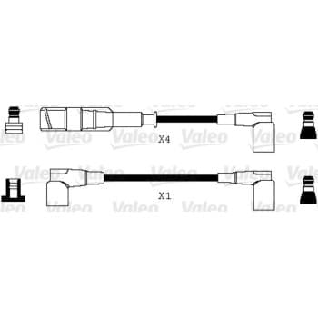 Spark plug cable set