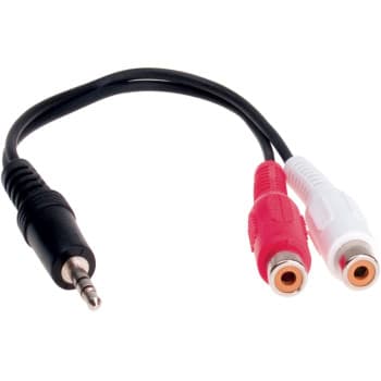 Stereo jack 3.5mm Stereo to Cinch connector 0.2meter