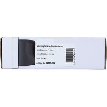 Heat Shrink Tubing Black Ø 25.4 mm Ø 12.7 mm Length 5 meters