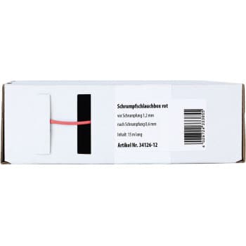 Heat Shrink Tubing Red Ø 1.2 mm / Length 15 meters