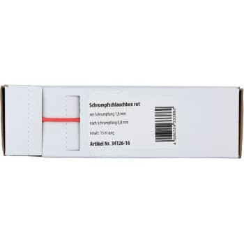 Heat Shrink Tubing Red Ø 1.6 mm / Length 15 meters