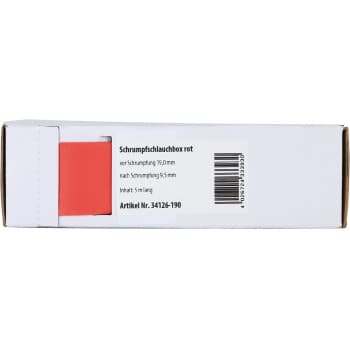 Heat Shrink Tubing Red Ø 19.0 mm / Length 5 meters