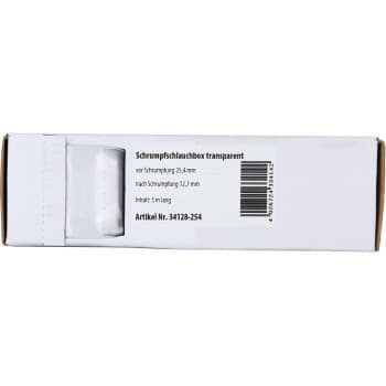 Heat shrink tubing transparent Ø 25.4 mm / Length 5 meters