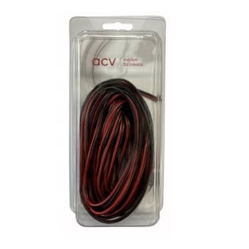 speaker cable 2x 1.5mm b/w 10 m in blister