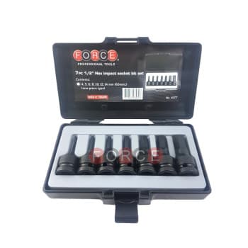 7pc 1/2" Imp.hex socket bit