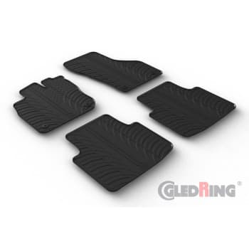 Rubber mats suitable for Volkswagen Passat (CJ5) Variant 2023- (T profile 4-piece + mounting clips)