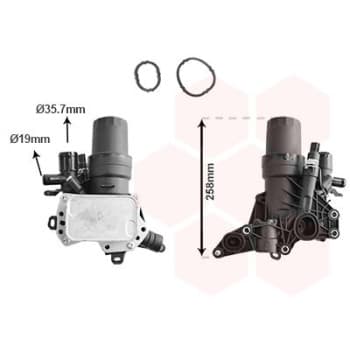 Oil cooler, engine oil 13013715 International Radiators