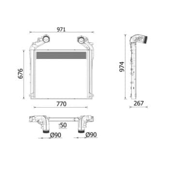 Intercooler, charge air cooler