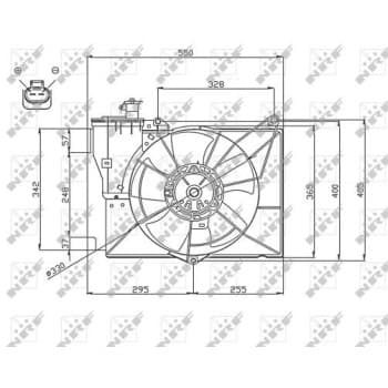 Fan, radiator 47746 NRF