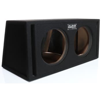 AUDIO SYSTEM Double-empty-housing. Bass-reflex-housing 2x30 Liter for 2x25 cm Bass