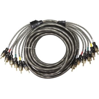 AUDIO SYSTEM HIGH-PERFORMANCE RCA CABLE 5000mm 6-way OFC cinch cable