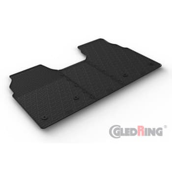 Rubber mats suitable for Ford Tourneo Custom 2023- (Manual transmission, seat/seat) (G profile 3-piece