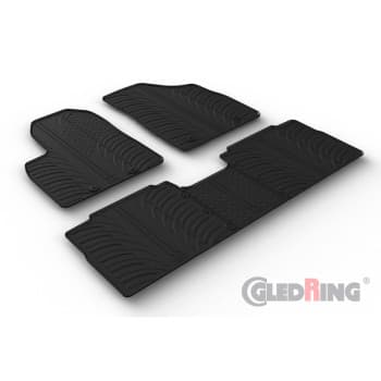 Rubber mats suitable for Forthing U-Tour 2023- (T profile 5-piece + mounting clips)
