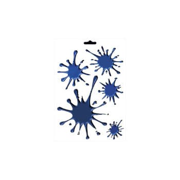 Stickersheet (5-pieces) - dark blue - 25x17,5cm