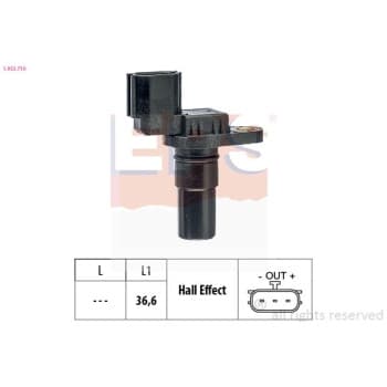 RPM Sensor, automatic transmission Made in Italy - OE Equivalent 1.953.710 EPS Facet