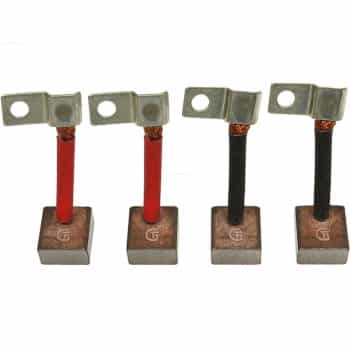 Carbon brush, starter motor